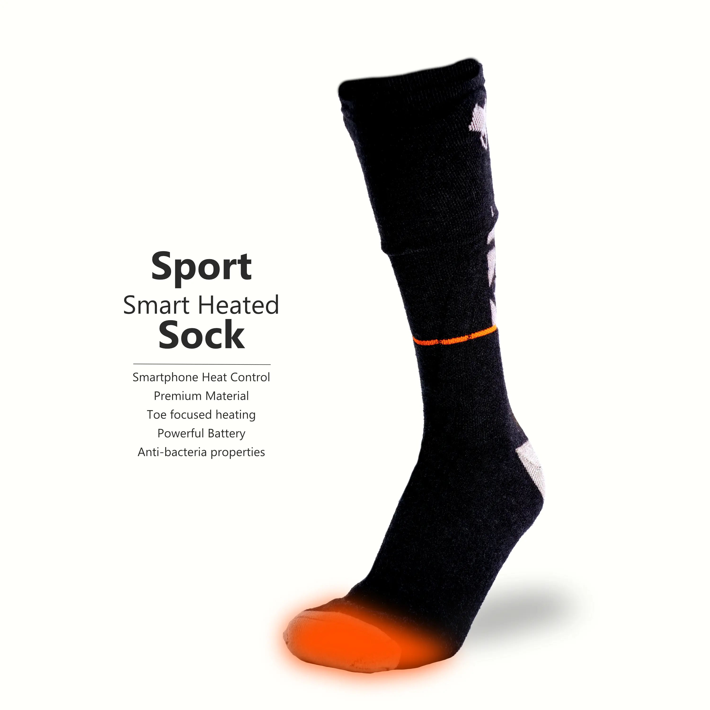 Heated Socks, Smartphone Controlled, Merino Wool, Sports and Work